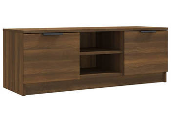 Szafka pod telewizor brązowy dąb 102x35x365 cm WM-817134
