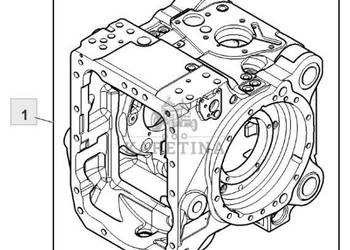 John Deere 6810 6910 Obudowa Tylnej Osi AL169527 L174551 AL201920