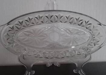 Półmisek, rivierka, stare szkło PRL, sygnatura Półmisek, rivierka, stare szkło PRL, sygnatura