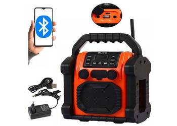 Radio Budowlane FM BLUETOOTH 5 POWERBANK USB AUX LED 20W Wodoodporne IP55