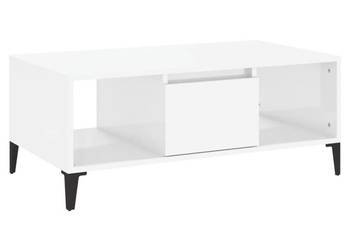 Stolik kawowy, biały o wysokim połysku, 90x50x36,5 cm(821070) Stolik kawowy, biały o wysokim połysku, 90x50x36,5 cm(821070)