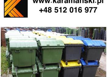 1100 L używane pojemniki na odpady  120 L, 140 L, 240 L , 660 L , śmietniki
