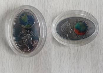 2 x Moneta Numizmat Elizabeth II Fiji $ 10 Dollars Dolar 2012 Owal Kapsel
