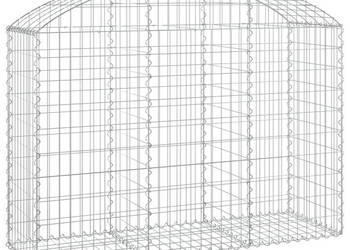 Łukowaty kosz gabionowy 150x50x100/120 cm galwanizowane żelazo WM-153455
