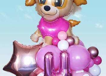 Balony urodzinowe,  dekoracje z balonów, bukiety