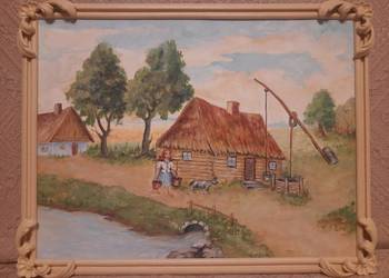 Chata wiejska - Obraz (55 cm : 42 cm) Hieronim Lange
