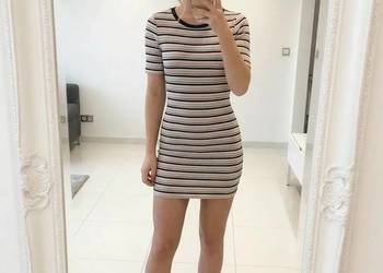 Stylowa Sukienka Mini Forever 21 | Klasyczne Paski | Rozmiar M