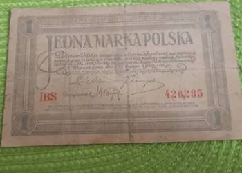 banknot polski 1 marka polska z 1919r