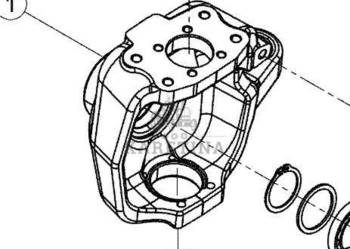 CLAAS Arion 610 660 Zwrotnica Przedniej Osi Przekładnia Kierownicza 001163…