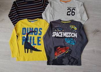 Bluzki 134 zestaw t-shirt długi rękaw koszulki bluzka