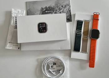 Apple Watch Ultra 2 Titanium/Tan Alpine Loop M LTE, 2 paski+szkło,