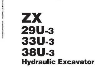 Hitachi Zaxis 29U-3 33U-3 38U-3 instrukcja naprawy PL