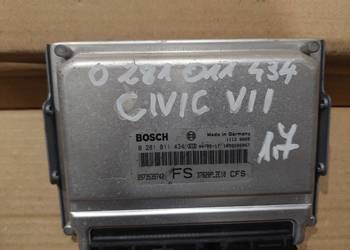 HONDA CIVIV VII 1,7 komputer sterownik 0281011434