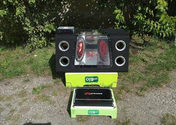 Tuba Skrzynia Basowa Subwoofer TOXIC DUAL 1000RMS 2000W Wzmacniacz RENEGADE