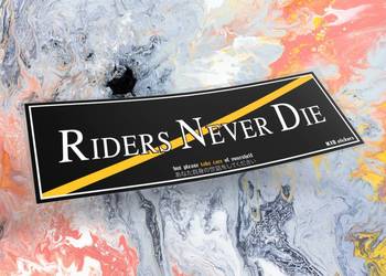 Naklejka K13 + RIDERS 12 x 4 cm drift slap jdm