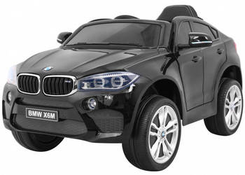 Auto na akumulator BMW X6M czarne EVA 2x45W