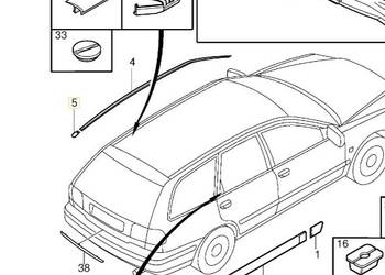 VOLVO V40I zaslepka relingu lewy tyl  OE VOLVO V40I zaslepka relingu lewy tyl  OE