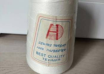 Nici szwalnicze TEXIMP białe 100% poliester / Duża szpula overlock