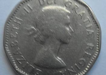 CANADA-5 CENTS-1957 r (ELŻBIETA-BÓBR)