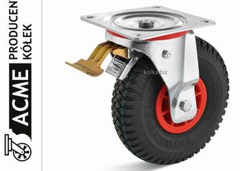 Koło Pompowane 260mm Zestaw Kołowy Obrotowy z Hamulcem 105kg