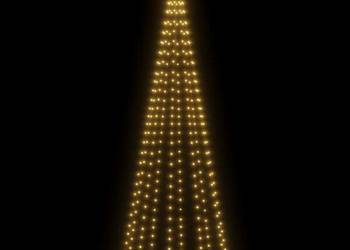 vidaXL Choinka z kołkiem gruntowym, 310 ciepłych białych LED(SKU:343554)