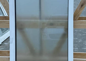 OKNA KacprzaK Witryna 76X104 FIX Używany PCV Plastikowy Mleczna szyba