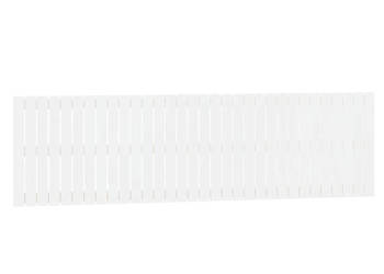 Wezgłowie łóżka białe 204x3x60 cm lite drewno sosnowe WM-824829
