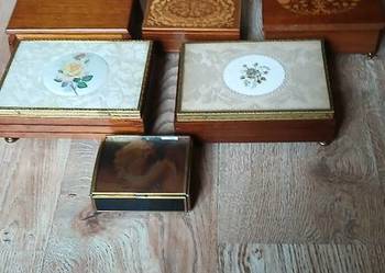 Stare szkatuły z pozytywką   Sprawne