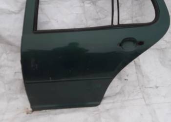 VW Golf 4 IV drzwi lewe tylne lewy tył zielone