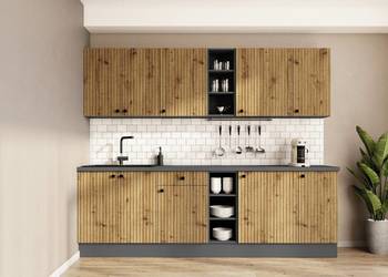 Meble kuchenne Ava ryfle lamele mdf