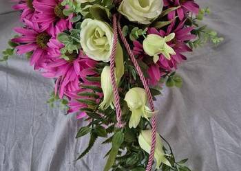 Dekoracja nagrobna stroik  serce na cmentarz