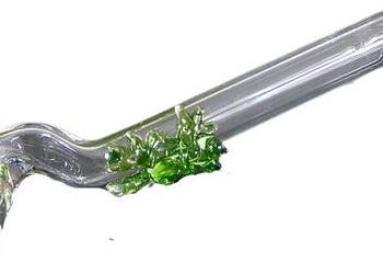 Cygarniczka Fifka Lufka Fajka Szklana Wygięta