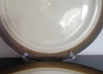 Talerze płaskie, porcelit Pruszków
