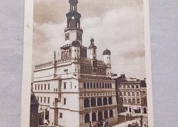 Pocztówka: Ratusz poznański. Foto Obrąpalska - Poznań, 1955 r.