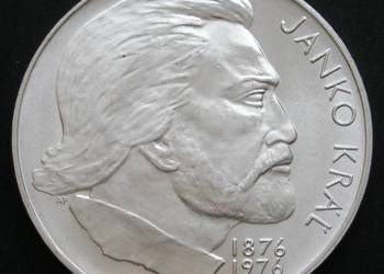 Czechosłowacja 100 koron 1976 - Kral - srebro - stan 1/2