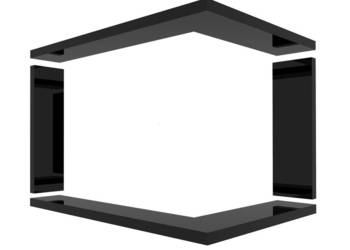 Ramka czarny granit do kominka narożnego HAJDUK HEATRO 55P Ramka czarny granit do kominka narożnego HAJDUK HEATRO 55P