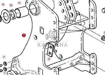 Fendt Favorit 514 Szyna Zaczepu Rama CZĘŚCI H514860030010