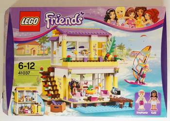 LEGO Friends, Letni domek na plaży, 41037, zestaw z pudełkiem i instrukcją