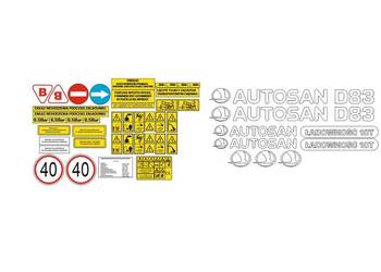 Naklejki Autosan D83 i inne modele super mocne zamienniki