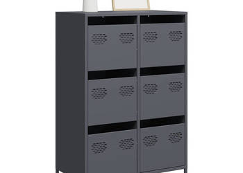 Szafka antracytowa 68x39x1015 cm stal WM-851222