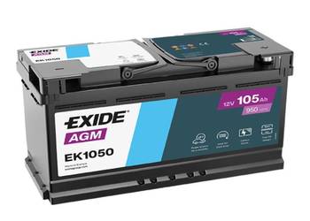 Akumulator 105Ah 950A Exide Start Stop AGM  EK1050 PRAWY PLUS