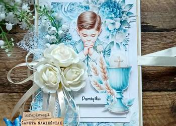 Album harmonijkowy Komunia Święta, dla chłopca