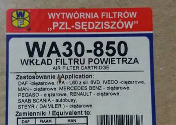 Filtr powietrza wkład man