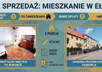 Najtańsze mieszkanie w Ełku, przytulne metraż 47.6m2