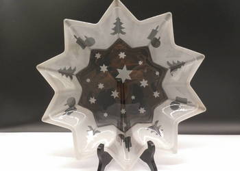 Szklana Patera Świąteczna "GWIAZDA" – Walther-Glas