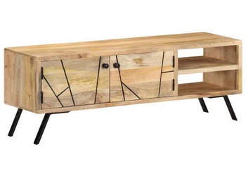 Szafka pod telewizor 110x30x40 cm lite drewno mango WM-328312