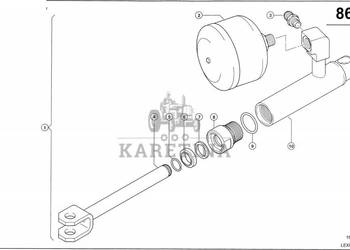 Claas Lexion 600 NURNIK-CYLINDER 0000405692 (Siłownik hydr. przestawianie …