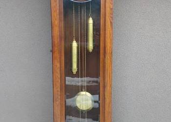 140 Stary zegar podłogowy chłop VHV 213cm stojący sprawny film gongu