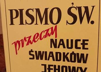 Pismo święte przeczy nauce świadków Jehowy unikat okazy Prag