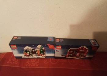 Lego zimowe elfy i pracownia świętego Mikołaja. Cena za komplet!